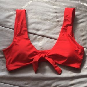 NWOT RED ZAFUL BIKINI TOP